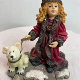 2000 Boyds Yesterday’s Child Dollstone Collection Laura with Perry figurine