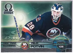 1998-99 Pacific Omega Planet Ice #5 Felix Potvin New York Islanders Hockey Card