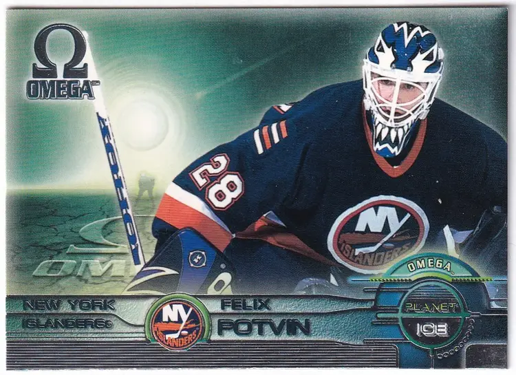 1998-99 Pacific Omega Planet Ice #5 Felix Potvin New York Islanders Hockey Card