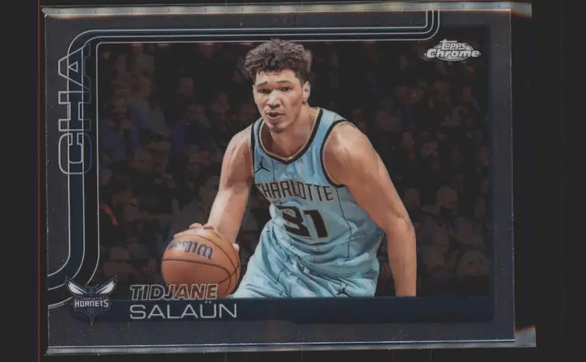 2025-26 Topps Chrome #8 Tidjane Salaün - (137) - Charlotte Hornets
