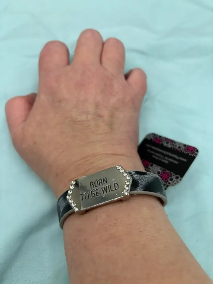 Paparazzi Born To Be Wild Silver Urban Bracelet..1J-18