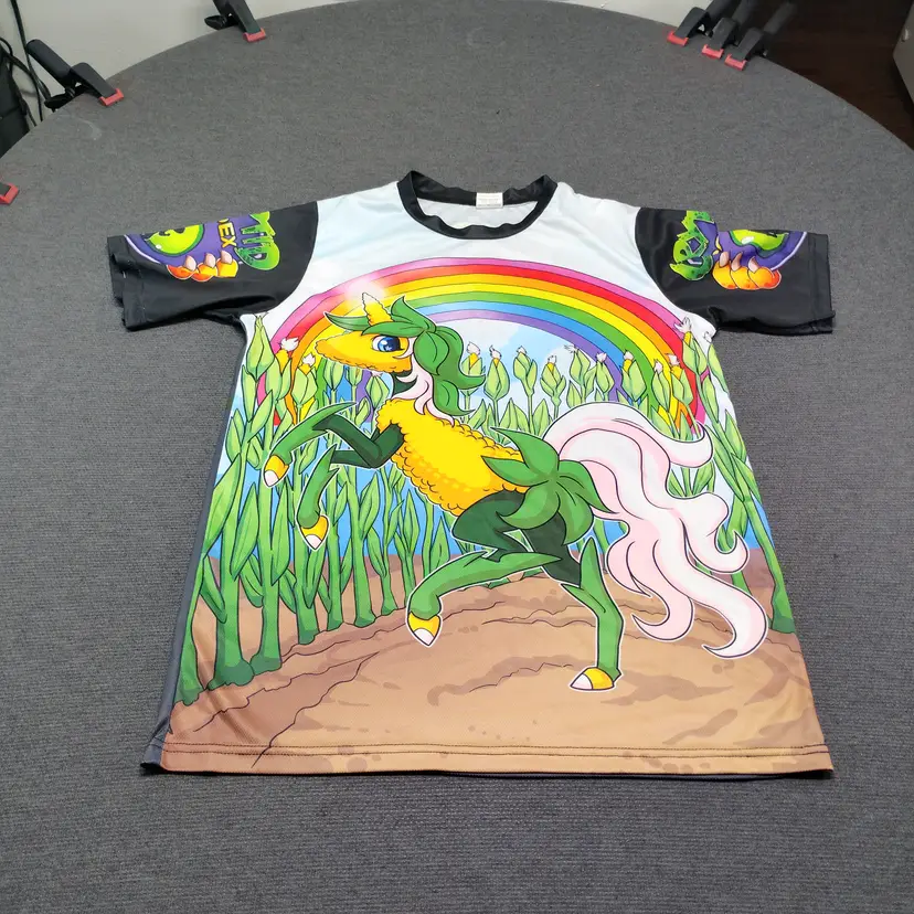 Codex Mens Medium The Cornicorn Graphic Jersey Shirt Unicorn Corn Pun Maize M