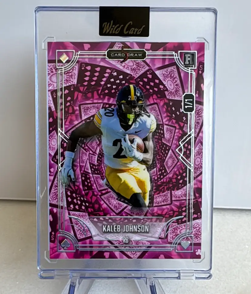 2025 Wild Card Kaleb Johnson 5 Card Draw #5cdclkj RC SN1