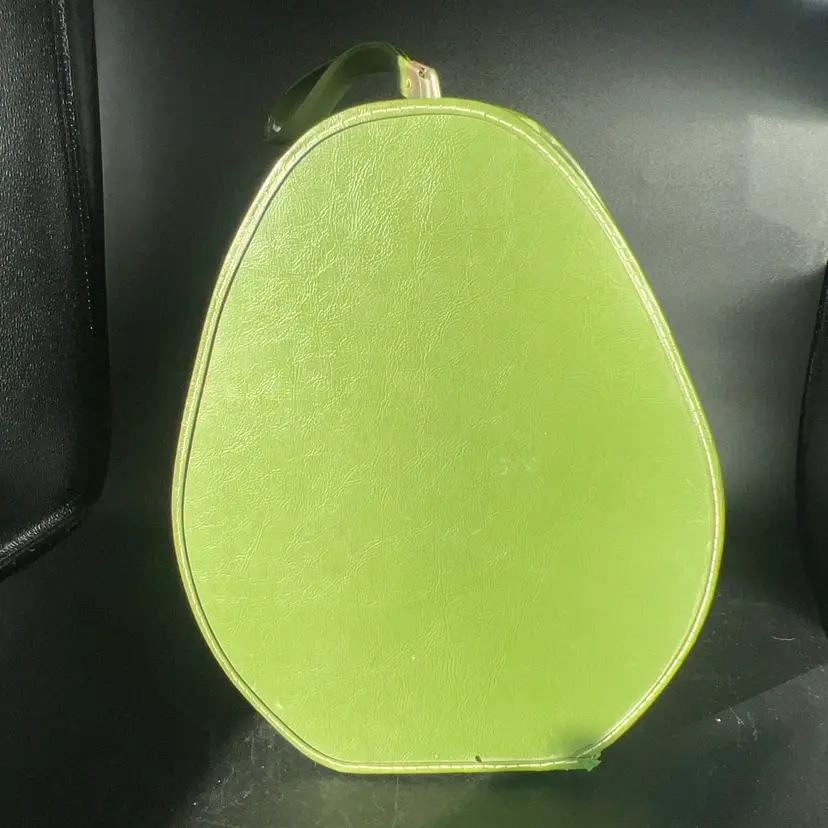 VTG Avocado Green Luggage 12” X 10”
