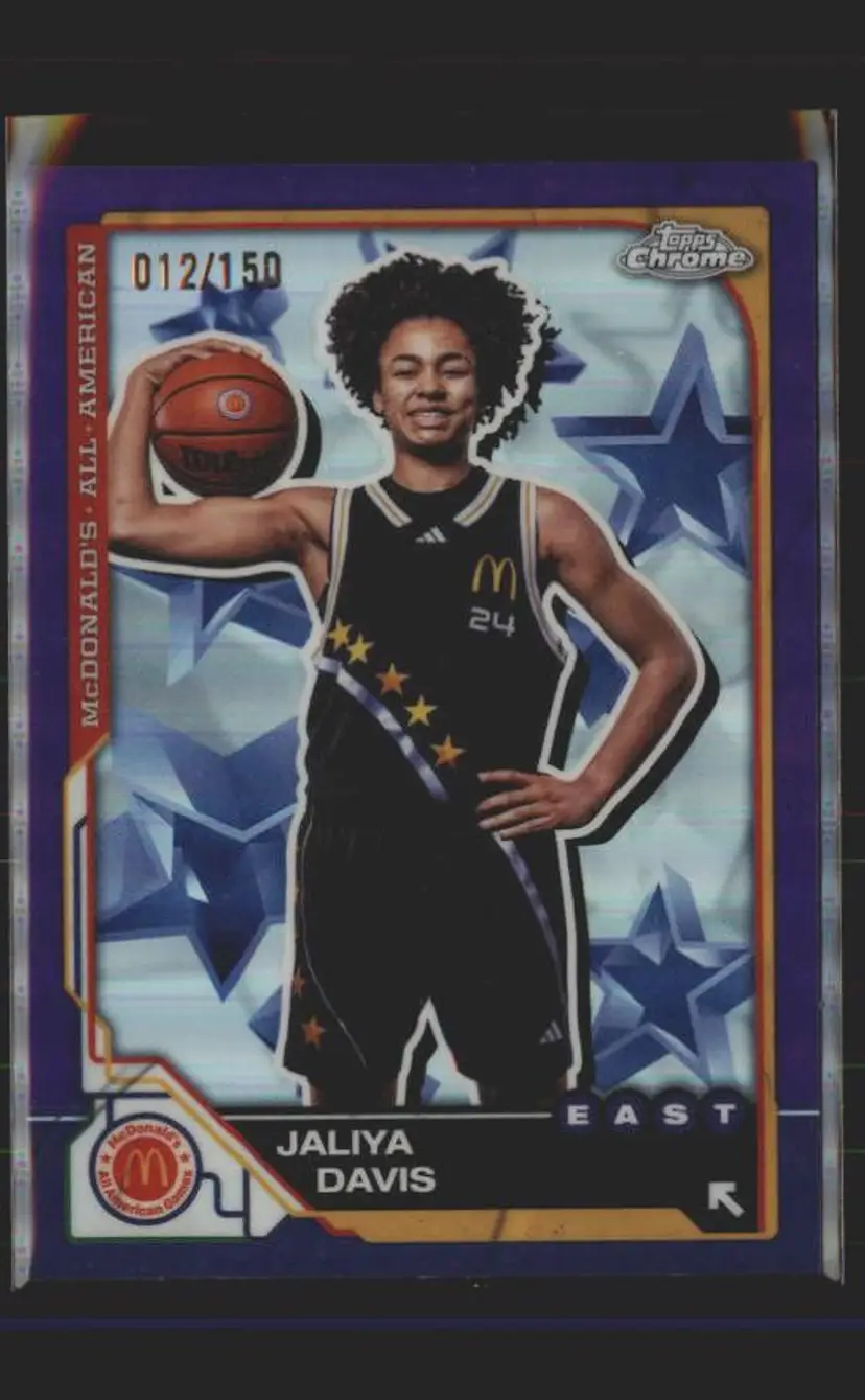 2025 Topps Chrome McDonald's #21 Jaliya Davis Purple Refractor /150 - (140) -