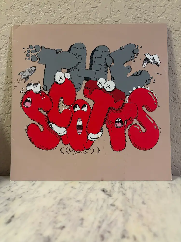 Travis Scott x Kid Cudi x Kaws The Scotts Beige 12” Vinyl Record Red MINT