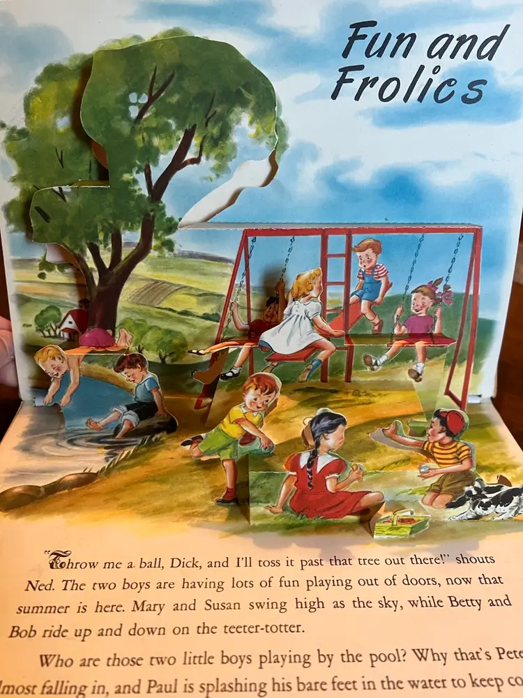 1949 Play Time In Action Pop-Up Book