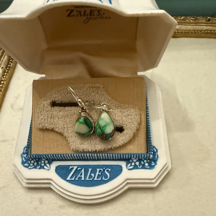 Sterling Peacock Dahlia Earrings