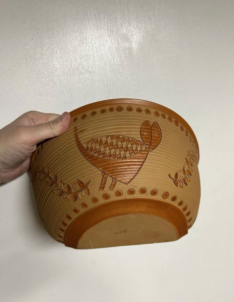 Terracotta Bird Wall Pocket Planter