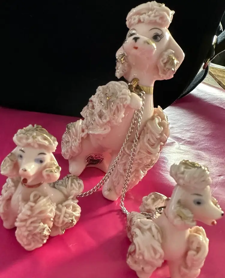 Pink Spaghetti Mama And Her Two Pups