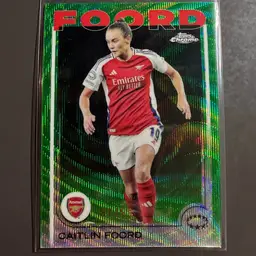 Caitlin Foord Topps Chrome Green Wave 87/99 - Arsenal - Women’s Soccer