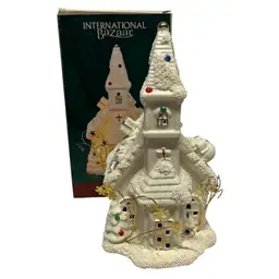 White Lighted Church