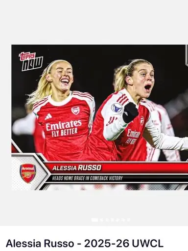 Alessia Russo Topps Now Opening