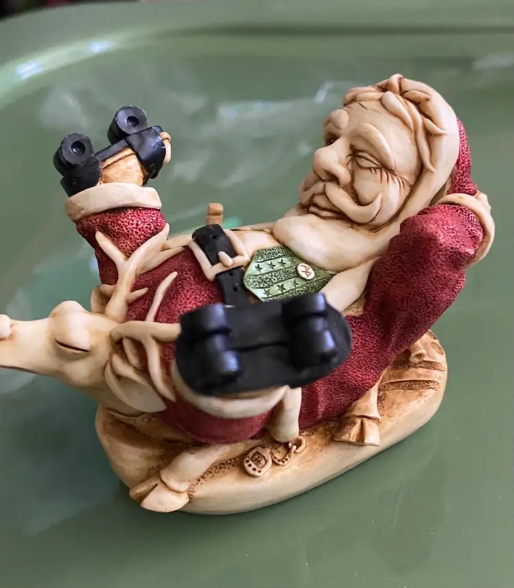 Harmony Kingdom ‘Holy Roller’ Santa On Roller Skates Trinket Box