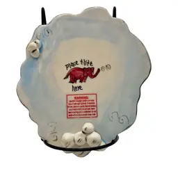 Vintage Blue Sky Pinkey's Laundermate, Heather Goldminc Candle Plate/Trivet/Base