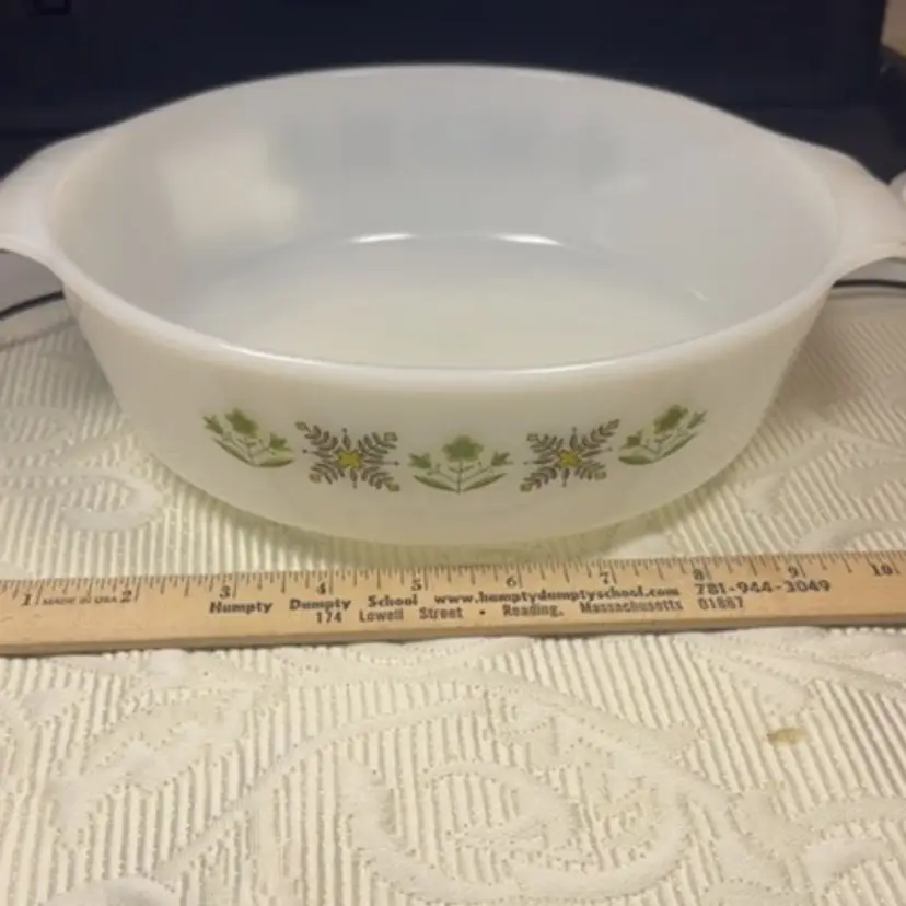 Marked Fire King Baking Dish. Excellent Condition