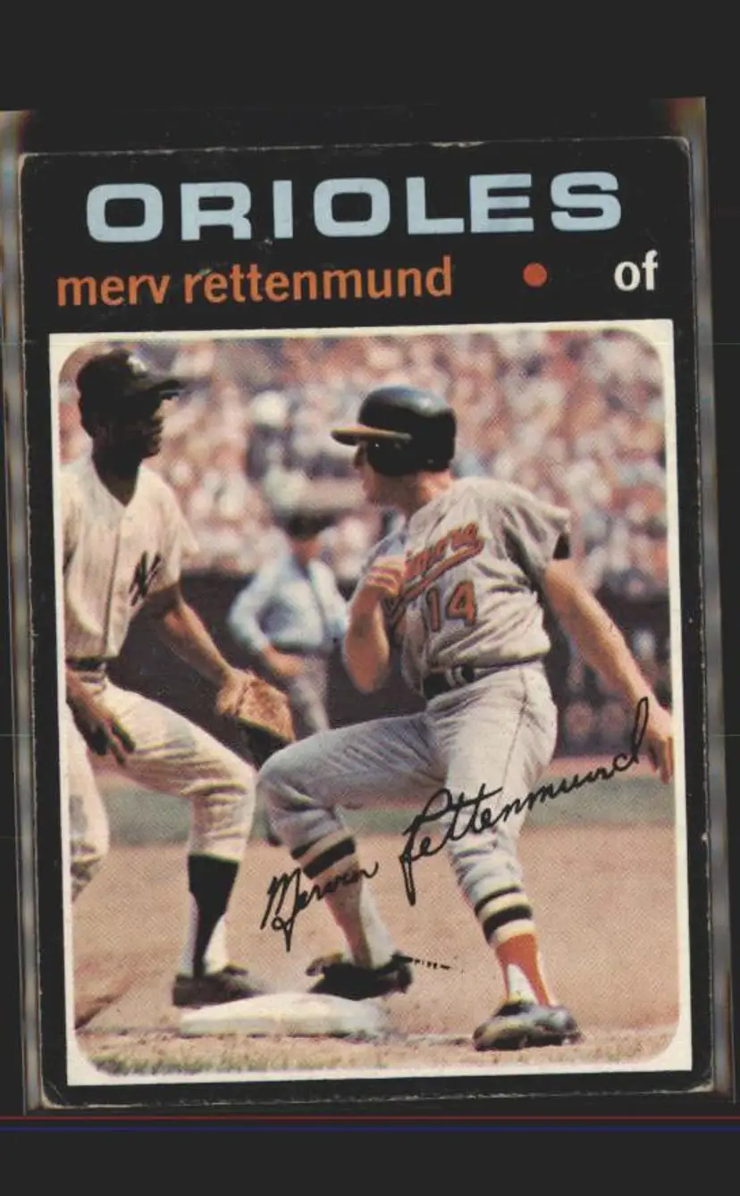 1971 Topps #393 Merv Rettenmund - (137) - Baltimore Orioles