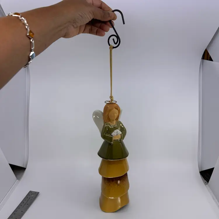 Pottery Angel Wind Chime