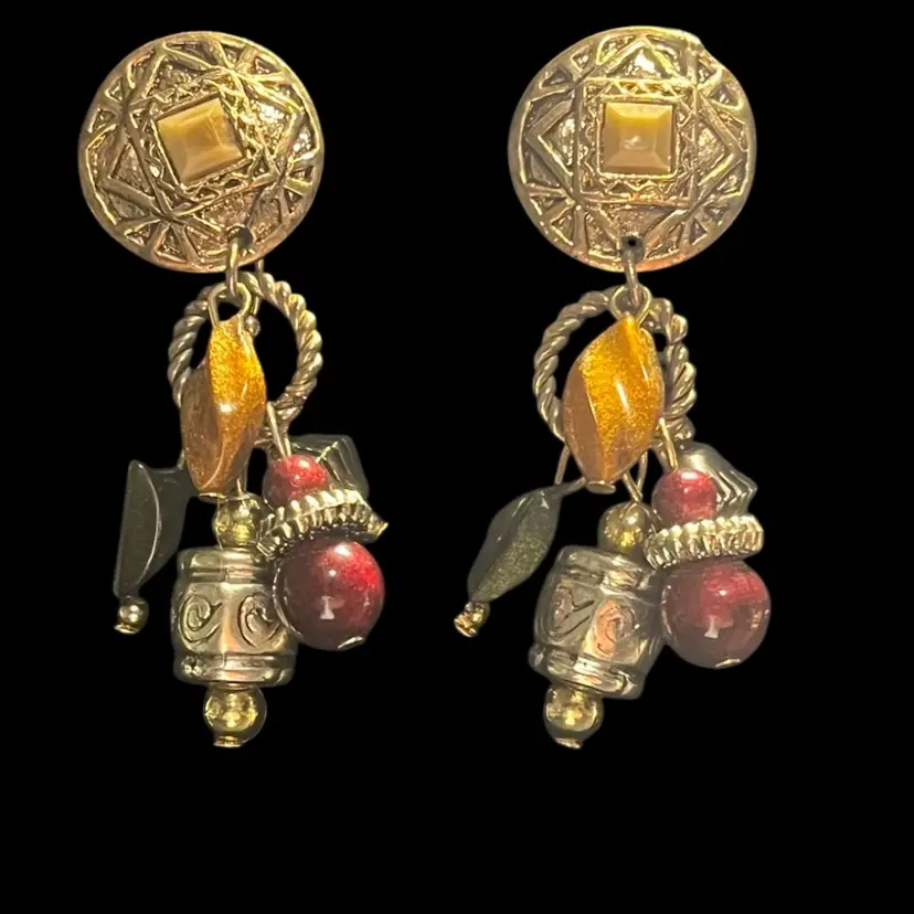 Earrings As Pictured Clip Ons