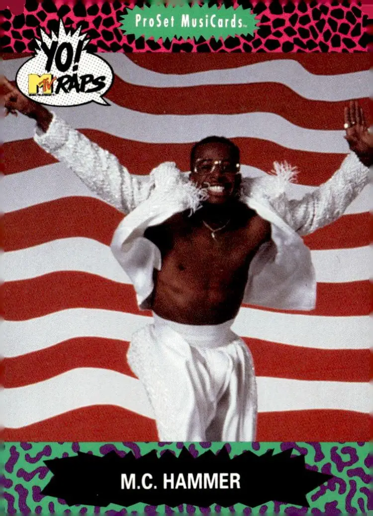 1991 MTV NETWORKS "Yo! MTV Raps" ProSet MusiCards