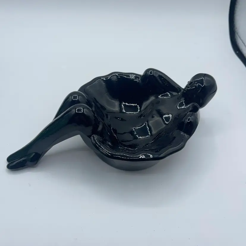 Ballerina Bathing Beauty Mint, Trinket or Soap Dish - Black - Mosser USA