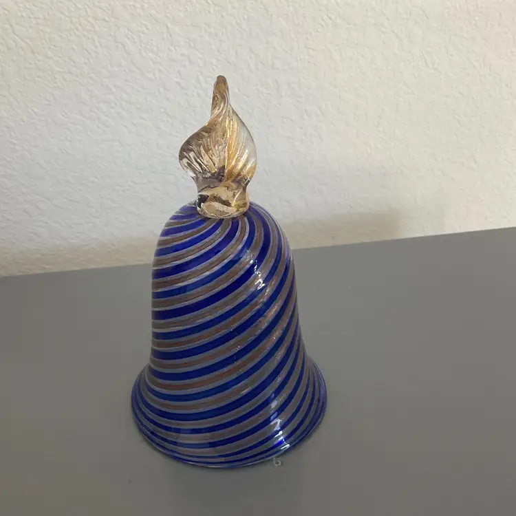 Vintage Ferro  & Lazzarini  Murano Art Glass Bell.