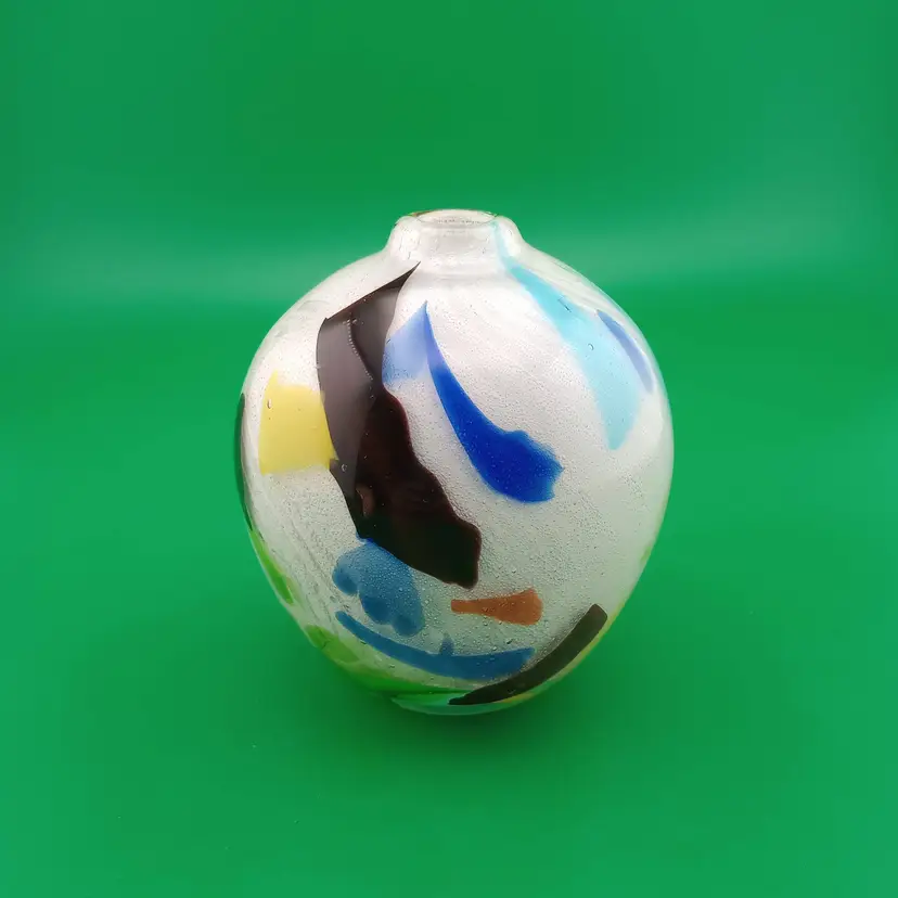 Blown glass "Ziggy" vase from Crate & Barrel