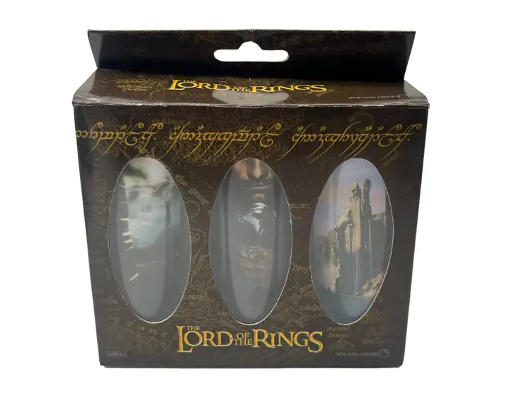 Lord of the Rings Lot, Set of 3 Movie Shooter Shot Glasses Fellowship NECA New
