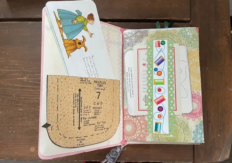 Pink Sewing Themed Journal