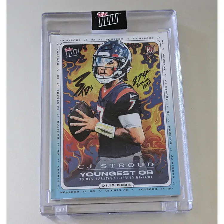 CJ Stroud 2023 Topps Now X Tyson Beck - RC Rookie Youngest QB #CJ2