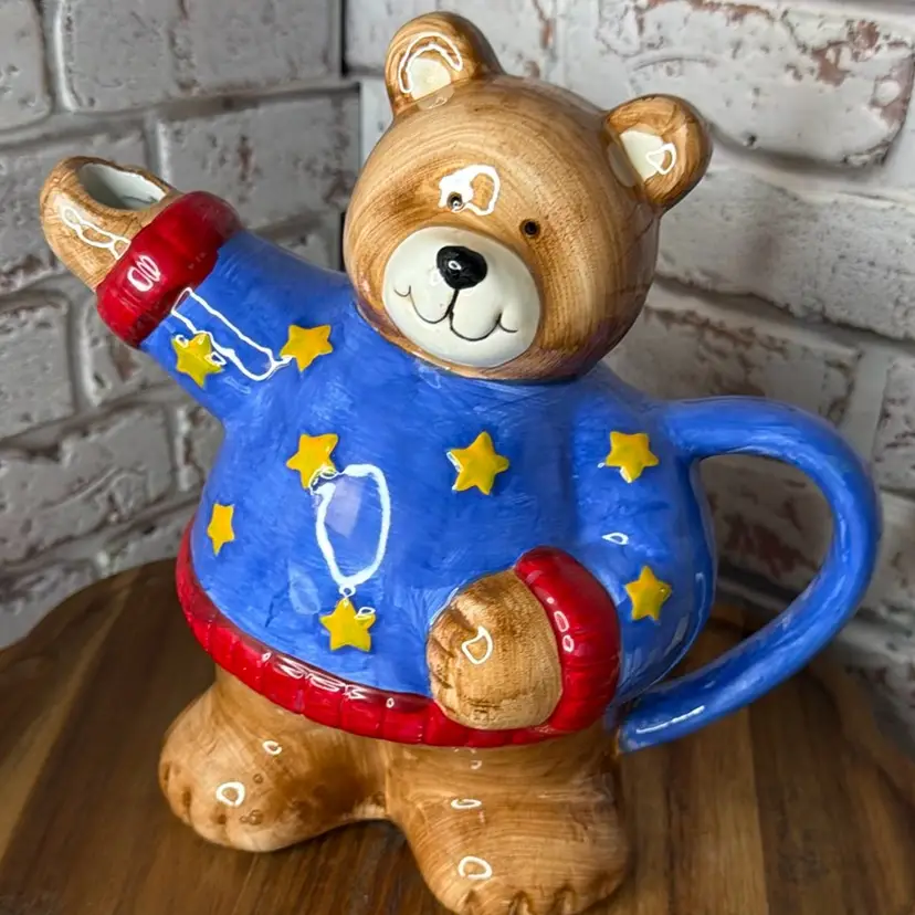 Tea Pit Or Planter Bear Cert. INT COCO DOWLEY