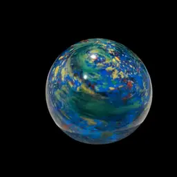 Multi Color Galaxy Swirl Paper Weight
