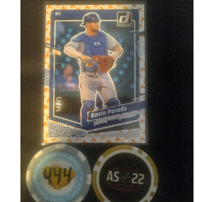 2023 Donruss Kevin Parada On Fire /75 - New York Mets