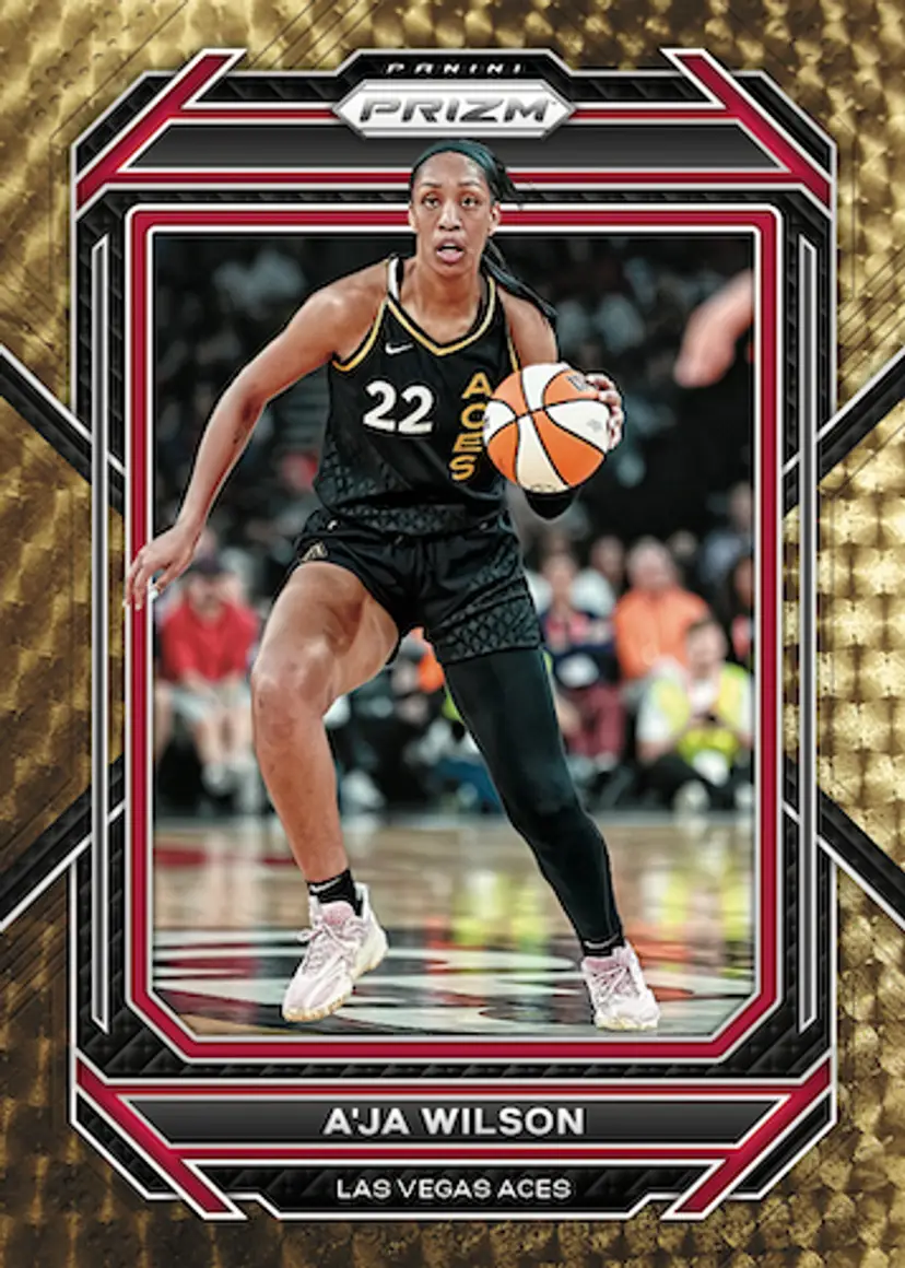 2023 Panini Prizm A'ja Wilson Las Vegas Aces 1/1 Gold