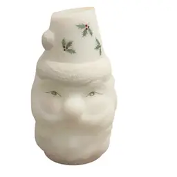 Vintage Fenton 2-piece Santa Claus Fairy Lamp 6” X 3 1/2” Note