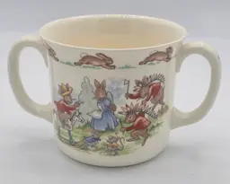Vintage Royal Doulton Bunnykins Double Handle Cup
