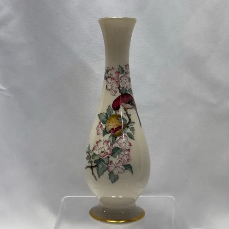 #1165 Lenox Serenade Bud Vase, Hand Painted,