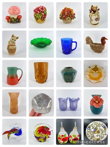 🎉Vintage Variety~Harmony Kingdom~Blown Glass Fish~Handmade Pottery~Italian Pottery And So Much More With Attic On The Beach🎉