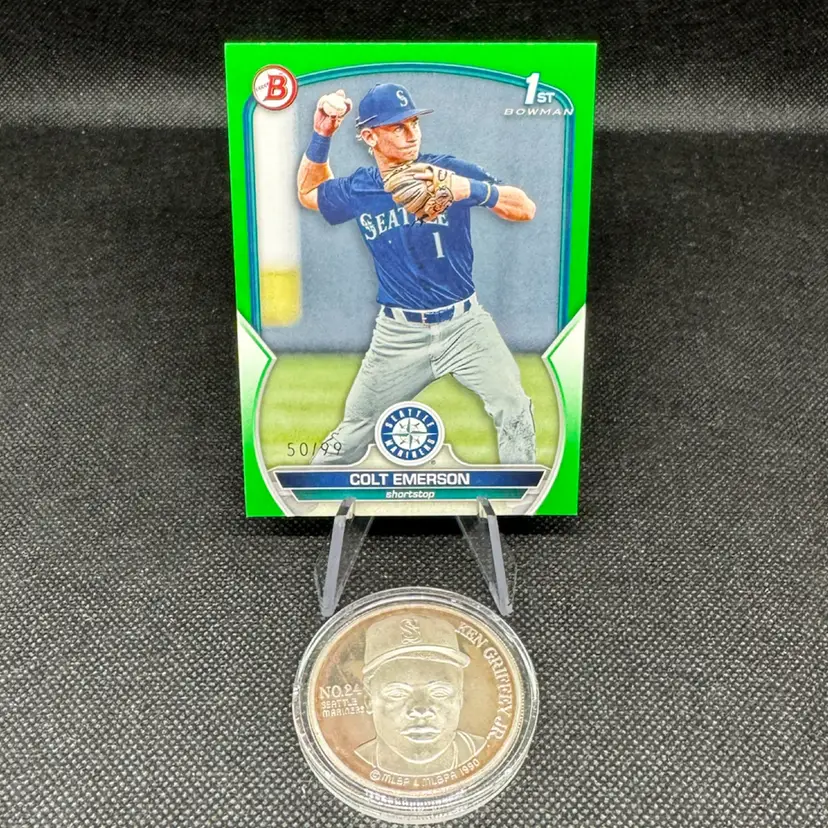 2023 Bowman Draft Colt Emerson Green /99 Seattle Mariners