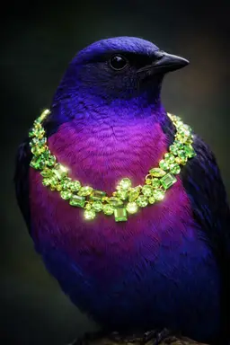 Green Rhinestone Statement Necklace Faceted Glass Gold Tone Bib Style