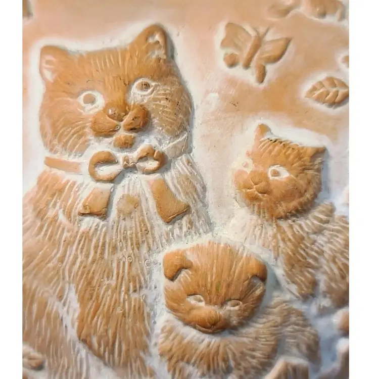 KEYPOINT Terracotta Heart With Cats Potpourri
