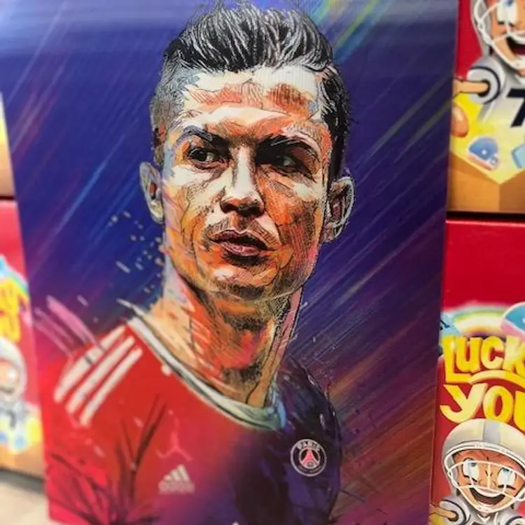 Lionel Messi / Cristiano Ronaldo Hologram Artwork