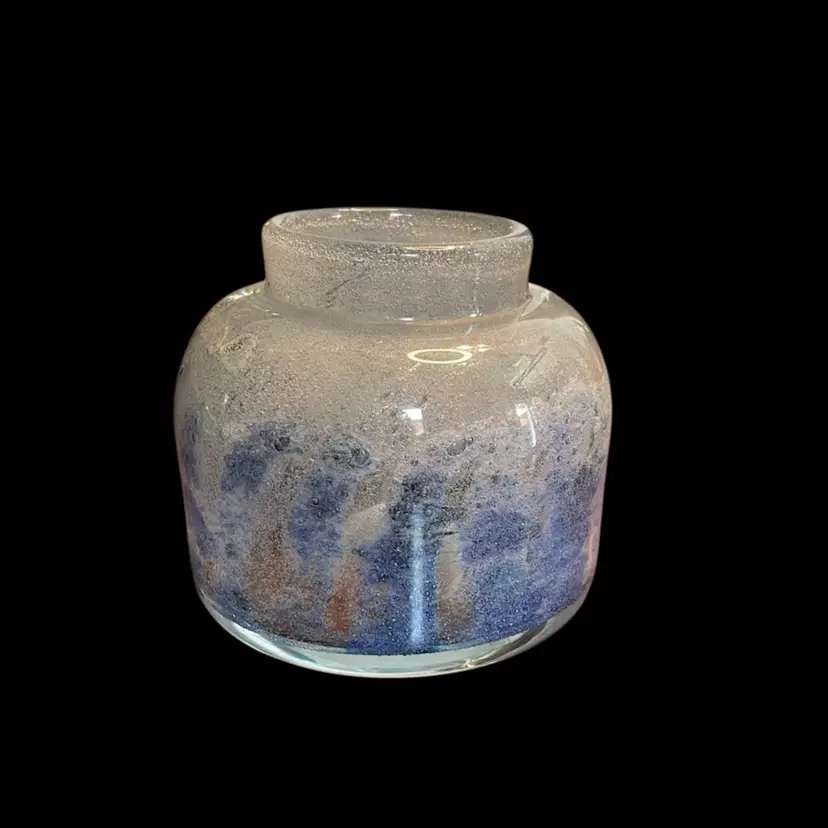 Hand Blown Norwegian, Art, Glass, Signed RH   BM 68’ By Benny Motzfeldt, 4x4”