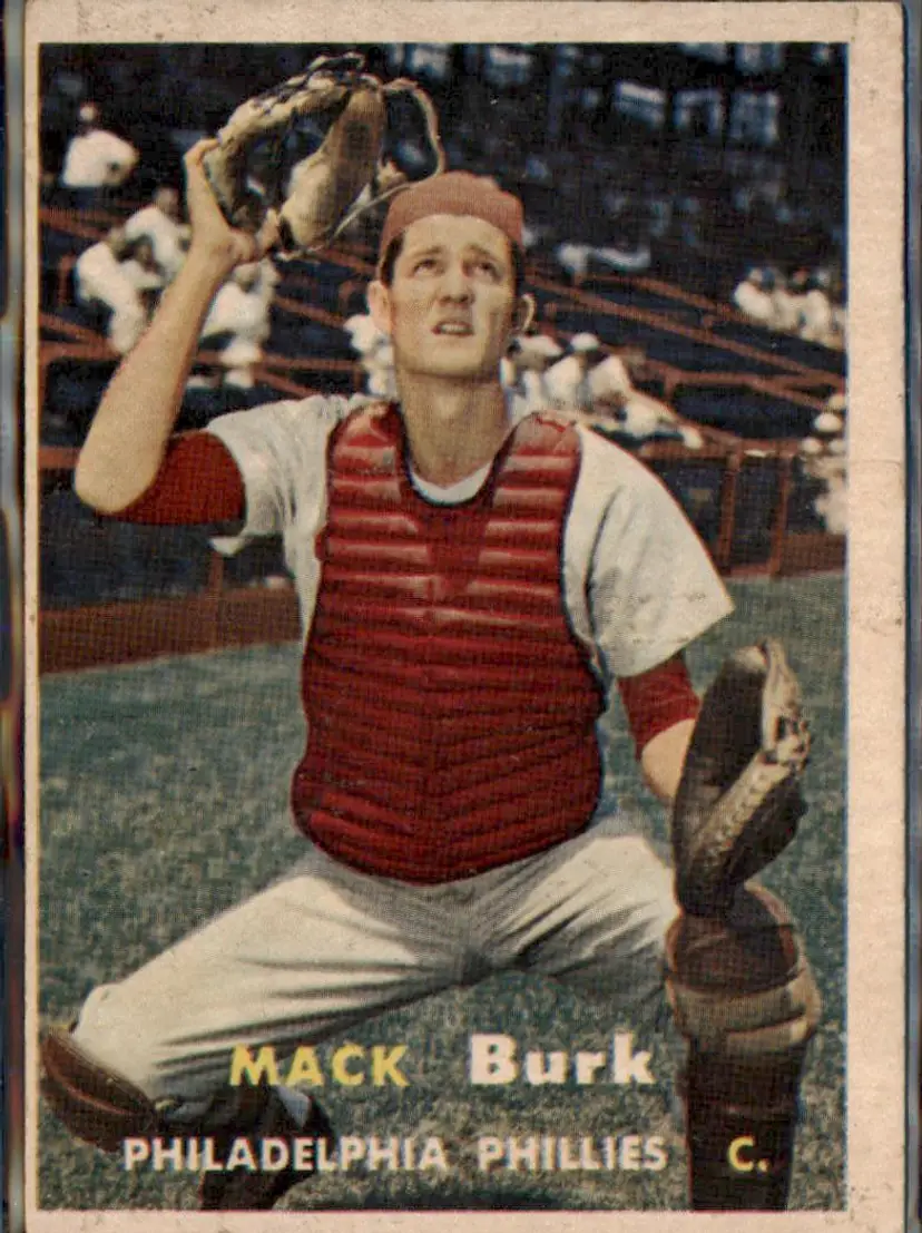 1957 Topps #91 Mack Burk - ( pk1 ) - Philadelphia Phillies