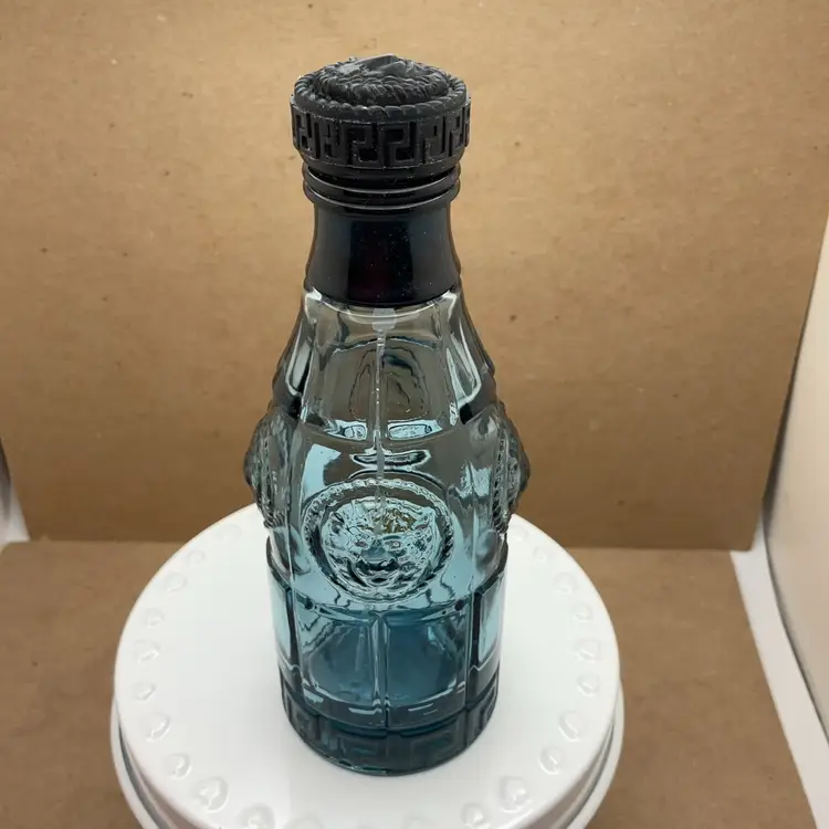 POW4 Versace Blue Jeans Man Eau De Toilette Spray Bottle EMPTY 5"