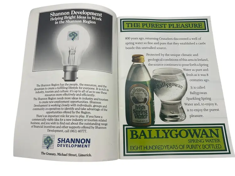 Foynes Flying Boat Museum Annual Publication Magazine, c1989, 11.75x8.25in Irish