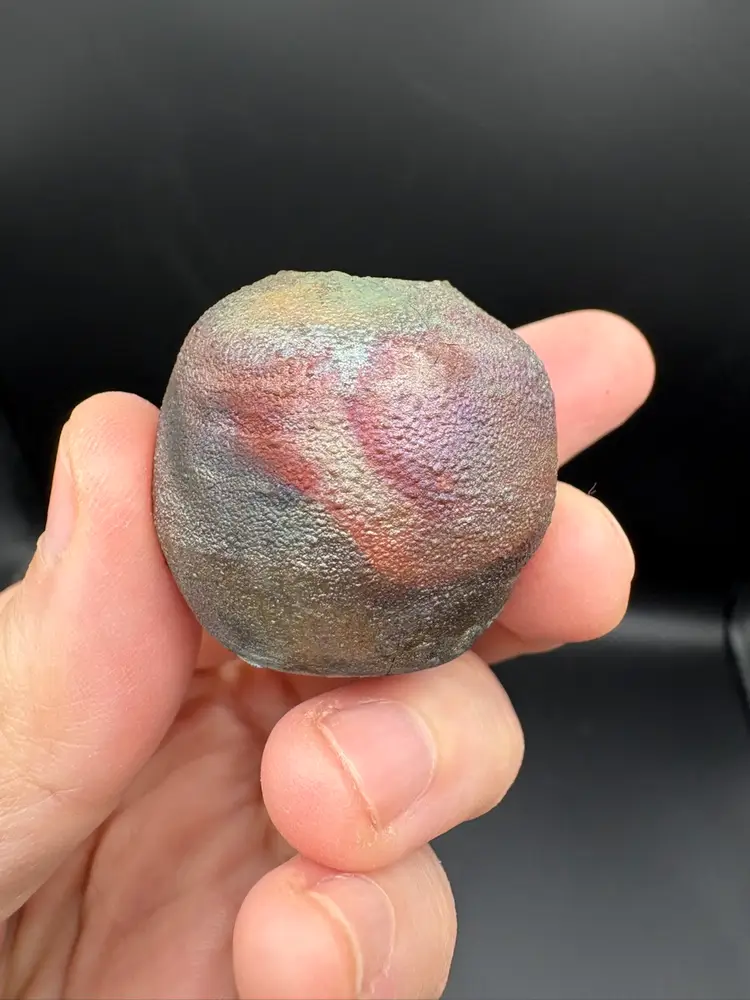 Made By Me - Matte Raku Mini Barrel Vase 1” Controlled Chaos Pottery