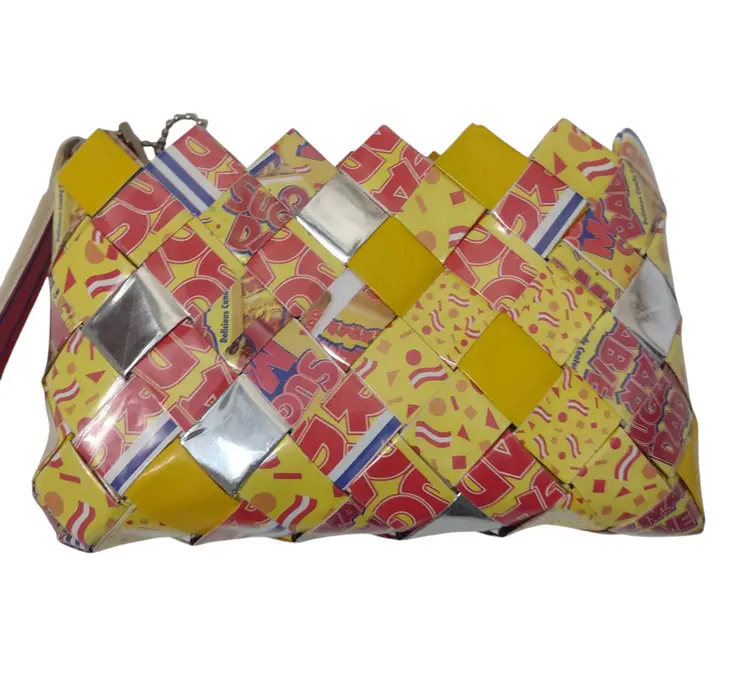 Nahui Ollin Sugar Daddy Candy Wrapper Zip Wristlet Wallet Novelty