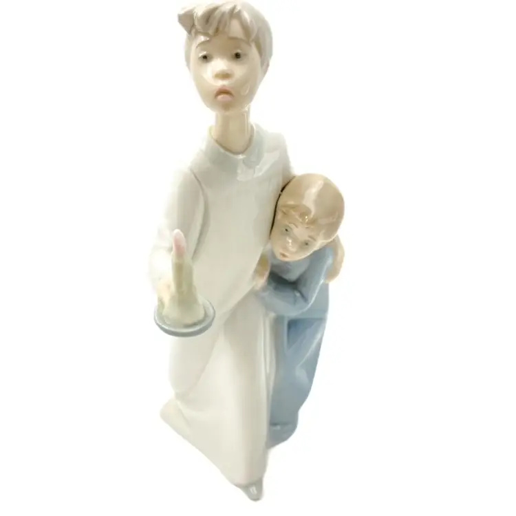 Night Watchman Vintage Lladro Protective Brother with Candle Salvador Furio