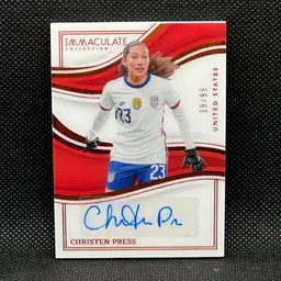 Christen Press 2023/24 Panini Immaculate Autograph /99 USWNT Soccer Card